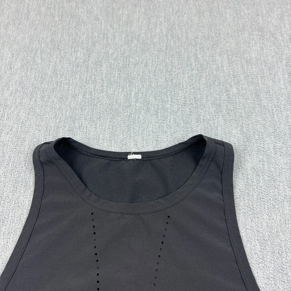 Lululemon Tank Top Womens 8‎ Black Find Your Pace Sleeveless Running Athletic